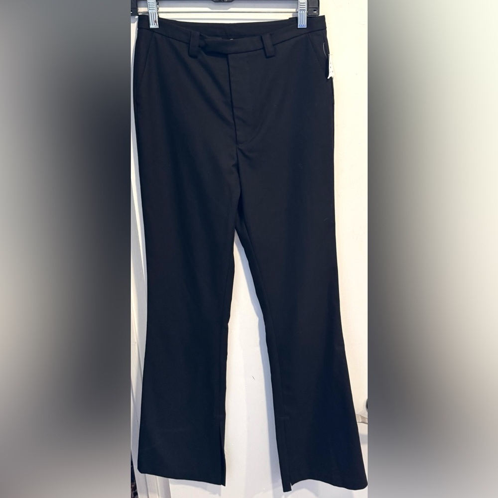 NWT Rails Revolve Mori twill pant black straight boot office cotton larty sleek